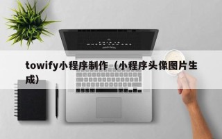 河源towify小程序制作（小程序头像图片生成）